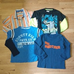 Boys size 4/5 long sleeve shirts